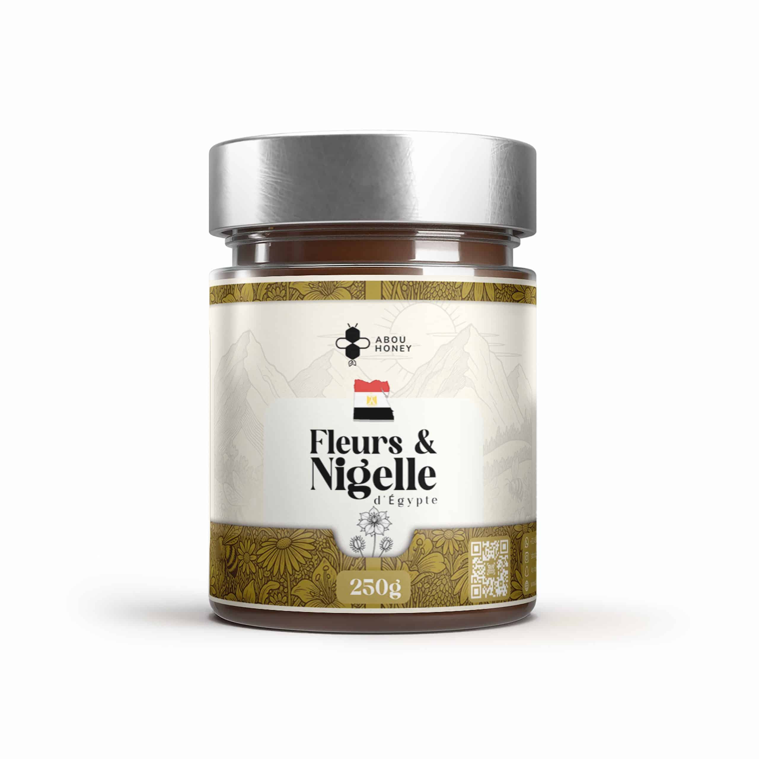Miel de fleurs & nigelle d’Egypte